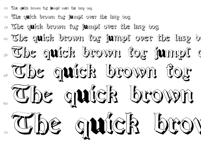 Salterio font waterfall